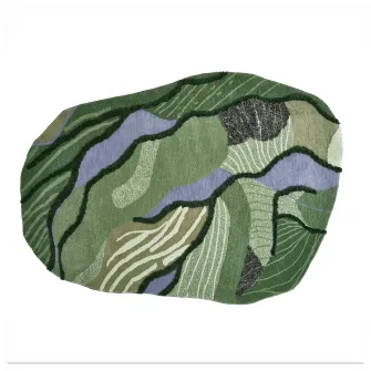 GREJSIMOJS covor, fir lung, verde, 153x215 cm