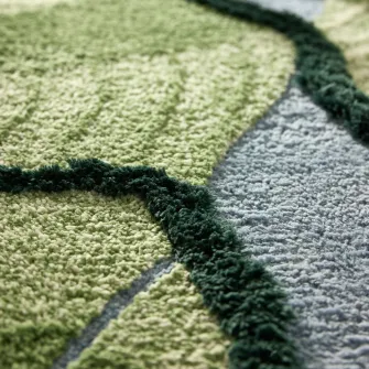 GREJSIMOJS covor, fir lung, verde, 153x215 cm