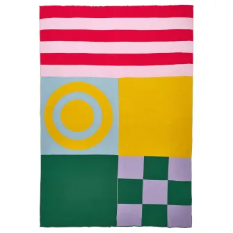 GREJSIMOJS patura, cu model/multicolor, 130x170 cm