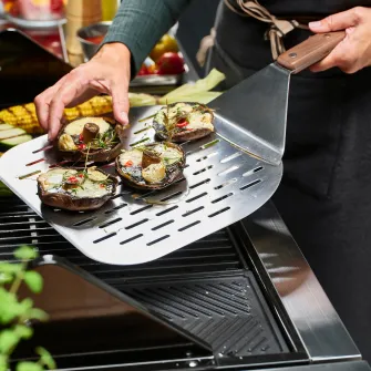 HAVSTULPAN paleta pentru pizza, inox/fag, 57 cm
