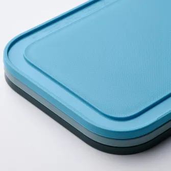 IKEA 365+ tocator, negru-albastru gri-albastru/bleu, 22x16 cm