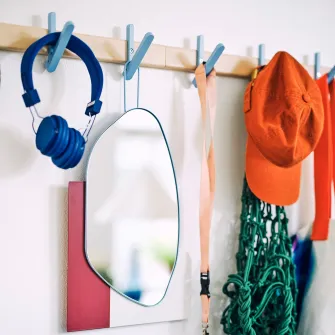 IKEA PS 2026 cuier 5 agatatori, lemn masiv mesteacan