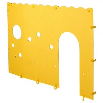 KURA accesoriu pentru pat, galben/gri