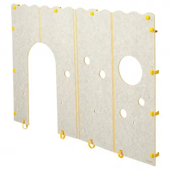 KURA accesoriu pentru pat, galben/gri