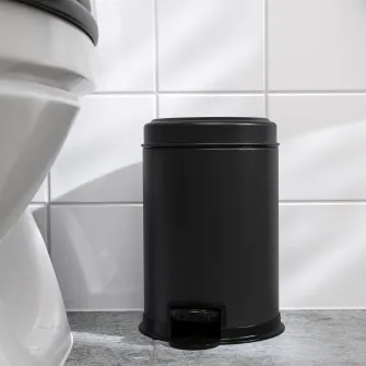 PARLSLINKE cos gunoi, negru, 3 l