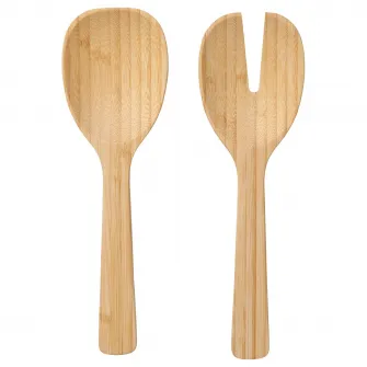 SOLUPPGANG set 2 linguri salata, bambus