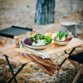 SOLUPPGANG set 2 linguri salata, bambus