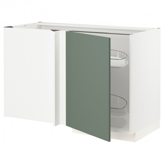 Ikea Metod Corp Baza Colt Accesoriu Culisant Alb Bodarp Gri