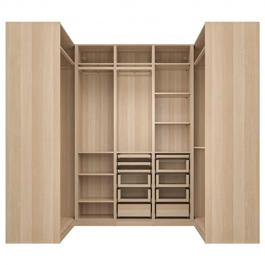 Ikea Pax Dulap Colt Aspect Stejar Antichizat 113 271 113x236 Cm