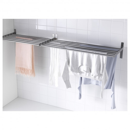 Steep Brass Spending Suport de uscare pentru rufe IKEA GRUNDTAL din otel inoxidabil, montat pe perete. Steep Brass Spending Suport de uscare pentru rufe IKEA GRUNDTAL din otel inoxidabil, montat pe perete.