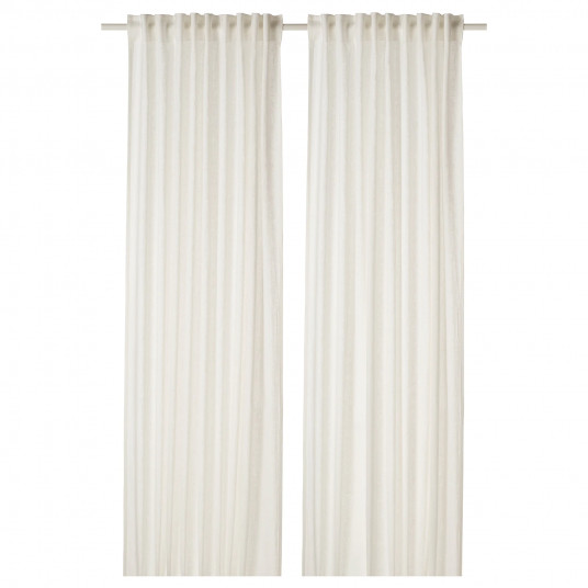 DYTAG Draperii, 2 buc., alb, cm - IKEA