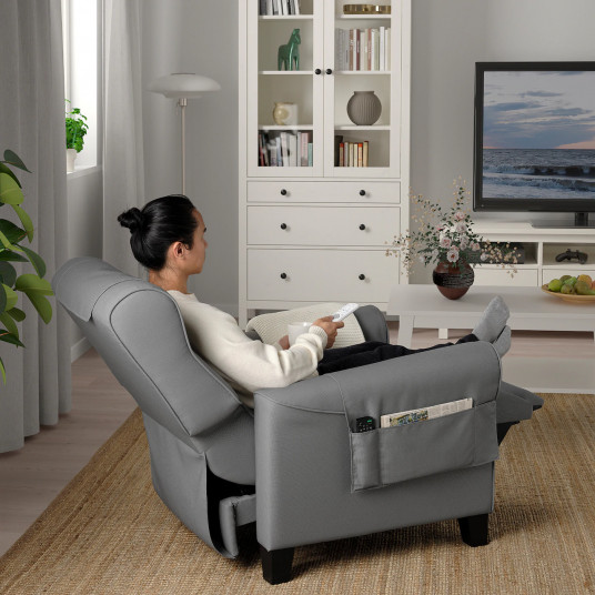 Muren Fotoliu Extensibil Rabatabil Remmarn Gri Ikea
