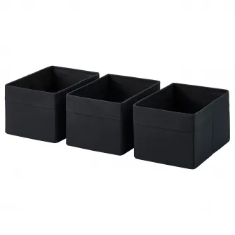 IKEA DRONA Cutie, negru, 18x25x15 cm