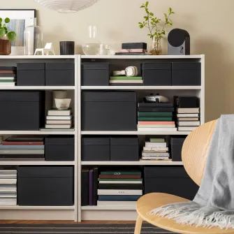 IKEA DRONA Cutie, negru, 18x25x15 cm