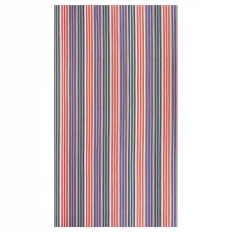 IKEA KORALLBUSKE Metraj pre-taiat, albastru inchis/rosu dungat, 150x300 cm