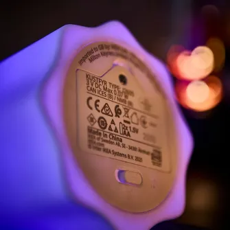 IKEA KUSTFYR Veioza LED decorativa, stafie/cu baterii alb