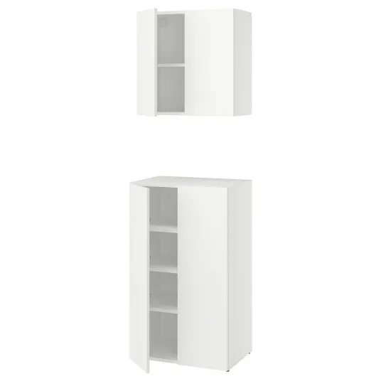 IKEA LASTARE Ansamblu depozitare, alb, 60x42x201 cm