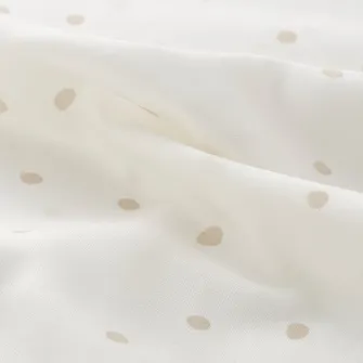 IKEA LEN Husa pilota+1 fata perna patut, alb bej/buline, 110x125/35x55 cm