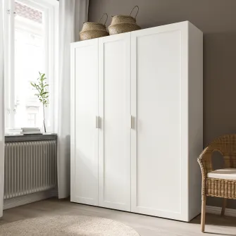 IKEA SANNIDAL Usa cu balamale cu amortizor, alb, 60x180 cm