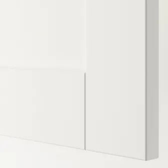IKEA SANNIDAL Usa cu balamale cu amortizor, alb, 60x40 cm