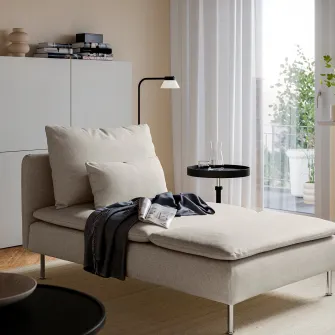 IKEA SODERHAMN Sezlong, Gunnared bej