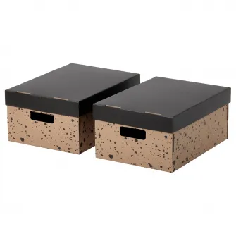 IKEA SVARTTRADA Cutie cu capac, 25x35x16 cm