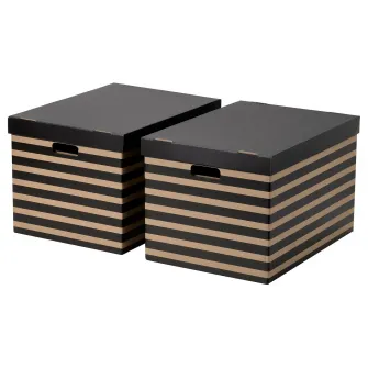 IKEA SVARTTRADA Cutie cu capac, 35x50x31 cm