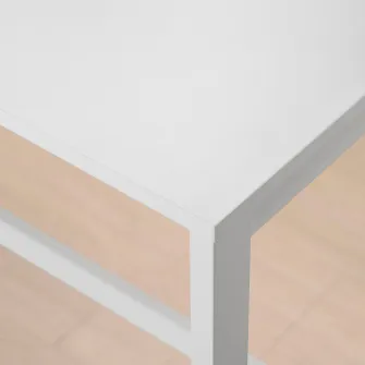 IKEA VIHALS Masa bar, inaltimea blatului alb/alb, 125x74x92 cm