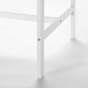 IKEA VIHALS Masa bar, inaltimea blatului alb/alb, 125x74x92 cm