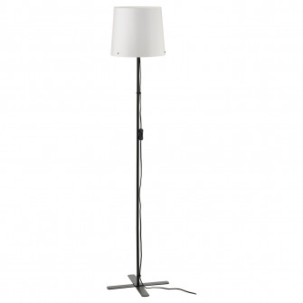 IKEA BARLAST Lampadar, negru/alb, 150 cm