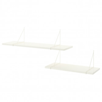IKEA BERGSHULT / PERSHULT Combinatie etajera, alb/alb, 120x30 cm