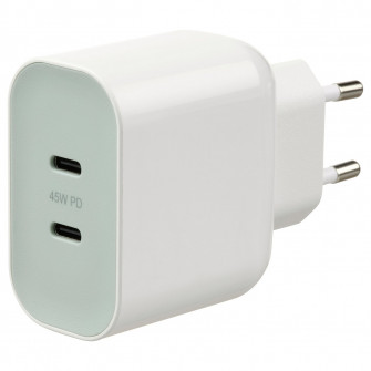 IKEA SJÖSS Incarcator USB 2 porturi 45W, incarcare rapida