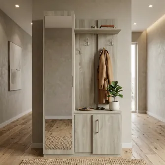 Прихожая 4home Malibu с зеркалом, Дуб Сонома