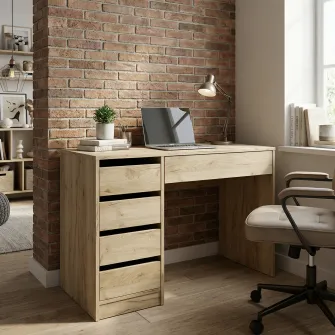 Masa 4home Profi (Masa stanga), 110x75x55 cm, Stejar Kraft Gri
