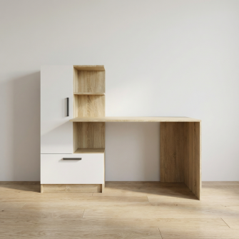 Masa 4home Standard (L), 150x120x60 cm, Stejar Sonoma/Nimfea Alba