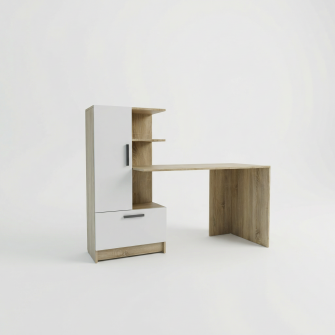 Masa 4home Standard (L), 150x120x60 cm, Stejar Sonoma/Nimfea Alba