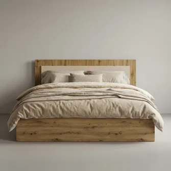 Pat 4home Viva, 160x200 cm, Stejar Craft Auriu/Satin