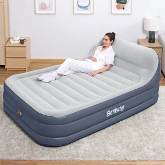 Bestway Saltea gonflbila cu pompa electrica  220 V incorporata si tablie, 226x152x84 cm