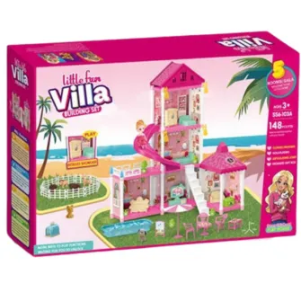 Casuta pentru papusi ''Vila Mica'' + accesorii, 148 elem.