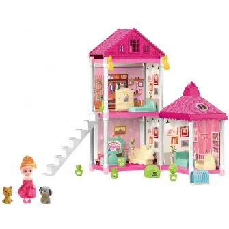 Casuta pentru papusi ''Vila Mica'' + accesorii, 85 elem.