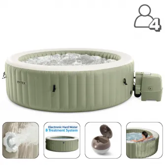 INTEX Jacuzzi SPA gonflabil ''Bubble Massage'' 196х71 cm, 795L, 4 persoane, Oliv