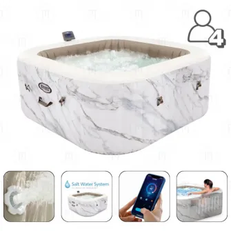 INTEX Jacuzzi SPA gonflabil ''Calacatta Dual Zone Deluxe''  175x71cm, 795L, 4 persoane