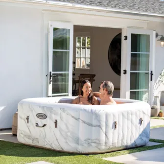 INTEX Jacuzzi SPA gonflabil ''Calacatta Dual Zone Deluxe''  175x71cm, 795L, 4 persoane