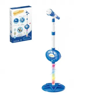 Microfon cu stativ pentru copii „Set muzical'', albastru