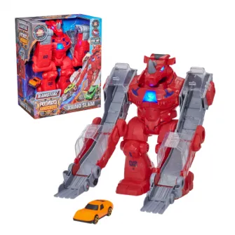 Robot rinocer cu pista, lumina si sunet Teamsterz