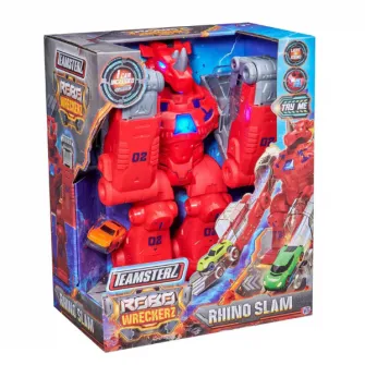 Robot rinocer cu pista, lumina si sunet Teamsterz