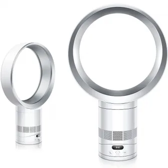 Ventilator Dyson AM12 Cool CF1, Tehnologie Air Multiplier™, Osclatie 70 grade, mod de noapte , programare, flux de aer 370 l/s, 10 trepte de viteza, Alb