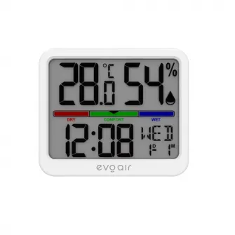 Higrometru si termometru digital Evoair SENTIMINI, indicator umiditate si temperatura