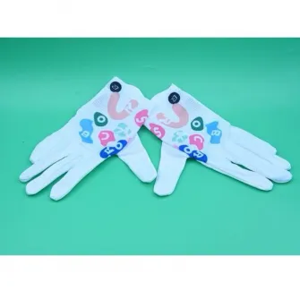 Manusi de ciclism ROCKBROS, dama, jumatate de deget, marime M, Alb Litere Colore – 16220045