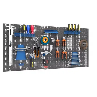 Panou metalic perforat pentru unelte NEX 1215x575x15 mm, Antracit